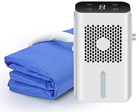 FXNFXLA Cooling Water Mattress, 160cm x 70cm or 160cm x 140cm, Chilled Mattress Topper Water Cooling System, Ideal for Hot Sleepers and Night Sweats