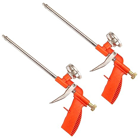 ColdShine Schaumpistole 2 Stück Brunnenschaum Bauschaumpistole PU Schaumpistole Expanding Foam Gun Dosierpistole aus Metall für Bauschaum Dosen für den Heim und Bürogebrauch