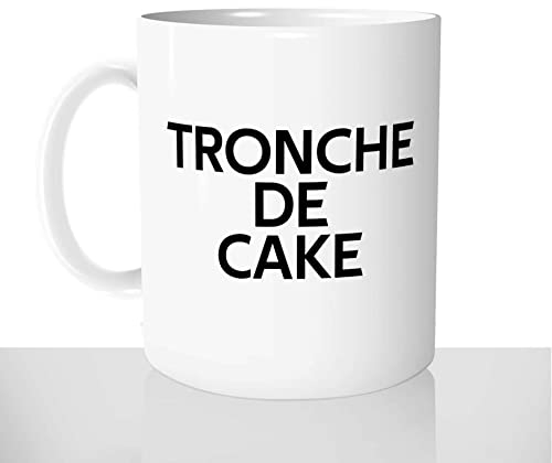 Mug-Cadeau Tronche de Cake - Tasse Idée Cadeau Original - Collègue Anniversaire Noël