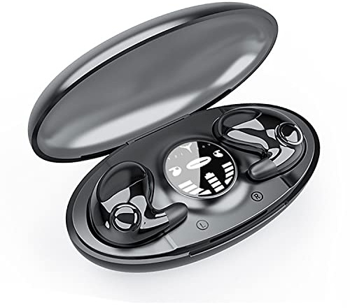 Sovtay Invisible Sleep Wireless Earphone IPX5 Waterproof,True Wireless Earbuds Sense-Free to Wear Bluetooth 5.3 Headphones Touch Control,with Wireless Charging Case,Earbuds Wireless Bluetooth (Black)
