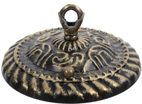 Lurrose Retro Kronleuchter Baldachin Deckenplatte Mit Haken Für Pendelleuchte Vintage Deckenbaldachin Innenbeleuchtung 5.12 Zoll