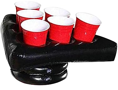 VICASKY Aufblasbarer Pong Hut 1stk Mit 6 Becher Halter Für Kinderpartys Und Hochzeiten Robustes Material