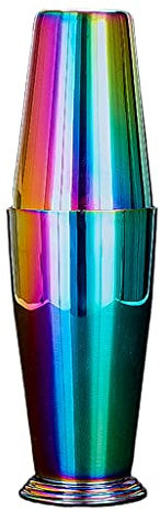 Juego de coctelera de acero inoxidable dorado y colorido, 2 colores para elegir, coctelera