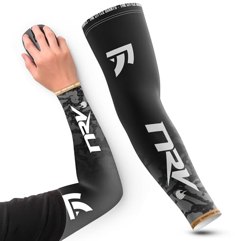 NRV Manchette de Compression Gaming - Edition Fake Esport - Améliorez Votre Performance eSport - Conçu par des Joueurs Professionnels - Durable, Respirant et Sans Friction