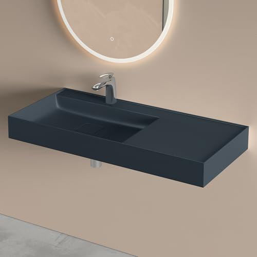 doporro Lavabo sobre Encimera Antracita Mate 100x46x12 cm Colossum630