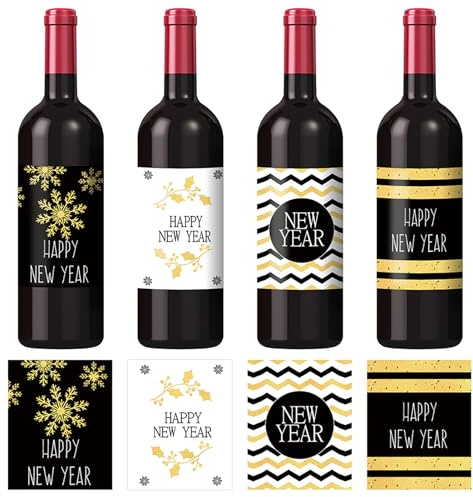 TaimeiMao 25Pcs Etichetta per Bottiglie, Bottiglia Personalizzata, Adesivi Etichette Vino o Birra, Adesivi Personalizzati con Testo Impermeabile da Applicare alle Bottiglie di Champagne o di Vino