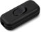 AXFEE 1 Piezas Interruptor Lampara Torpedo, 6A 250V Interruptor de Alimentación en Línea, Interruptor de Cable en Línea Botón, para electrodomésticos pequeños o lámparas, Negro