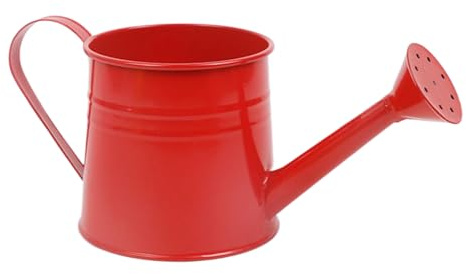 shuhauk Annaffiatoio per interni, 1 l, con beccuccio lungo, secchio per composizioni floreali, vaso in metallo per giardinaggio esterno e interno