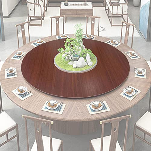 Plateau de service rond en bois Lazy Susan pour table de salle à manger, partage facile des aliments, 50 cm, tailles et couleurs disponibles