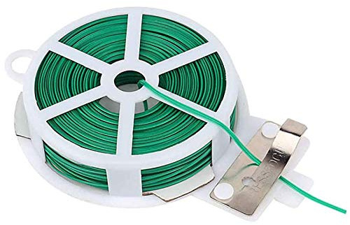 Daijianbin Gardening Twisted Wire with Gardening Twisted Green Wire, Home Use, Office (20M, Green)