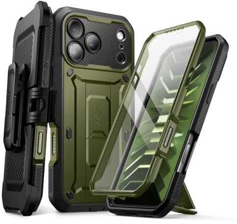 SUPCASE for iPhone 18 Pro Max Case/ 17 Pro Max Case, Belt Clip, Green