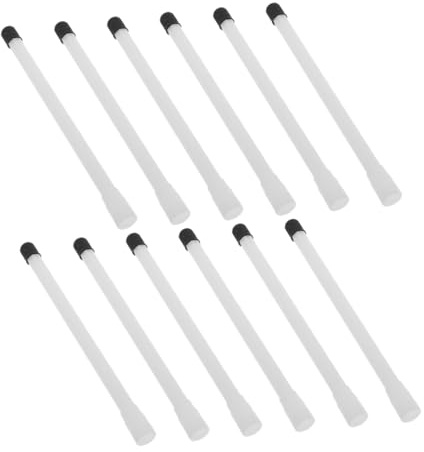 PENIKOKO Extensores de Válvula de Neumático de Plástico Blanco Instalación Rápida y Fácil Acceso Juego de 12 para Bicicletas y Scooters en Mantenimiento Rutinario y Ciclismo al Aire Libre