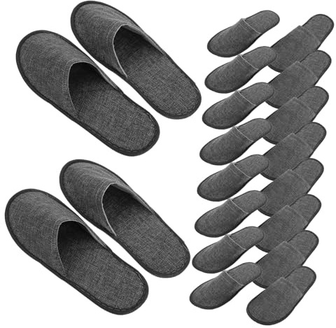 MAJORMENCH 20 Pack Disposable Hotel Slippers Non-Slip Hotel Shoes Portable Folding Home Indoor Slippers for Travel Spa Guest Use Men House Slippers 28.00 X 11.00 X 0.80 Cm