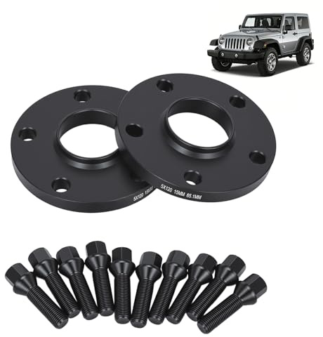 QKVBKAU Spurverbreiterung 30mm 2x15mm für VW T5 T6 T6.1 T7 Amarok Spurplatten Schrau