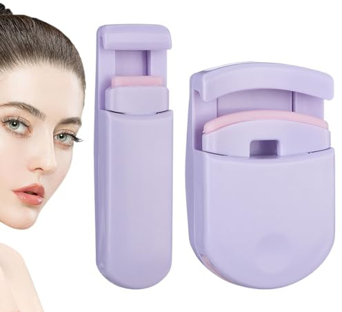 Rizador Viajero De Pestañas Herramienta compacta para rizar y levantar | Rizador para maquillaje de viaje Rutina diaria de maquillaje para mujeres, chicas, jóvenes, amigas y toda la famil