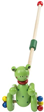 Jouets à Pousser en Bois pour bébé, Jouet de Marche à Tirer, activité pour Enfant, Jouet de Marche pour Tout-Petit garçon et Fille (Couleur aléatoire)