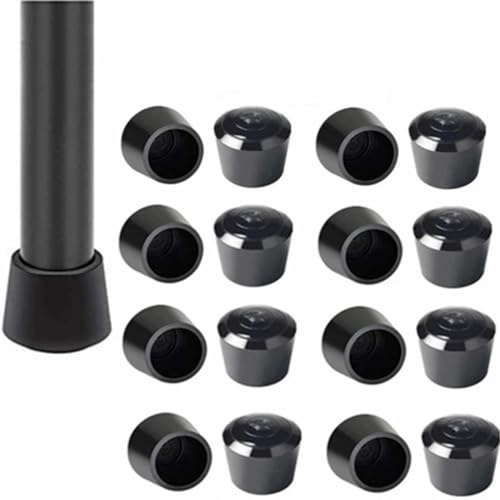 Gommini per Sedie 16 pezzi tappi for gambe di sedia in gomma for piedini for mobili coperture for terminali protezione for pavimento for for for da interni(Black-16mm,16pcs)