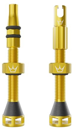 Peaty's Holeshot Fast Flow Tubeless Valves - High Airflow Anti Sealant Clog Design, Fast Tyre Setup, Fully Serviceable 7075 Aluminium, Bike Tyre Valves Compatible with MTB Rim Inserts