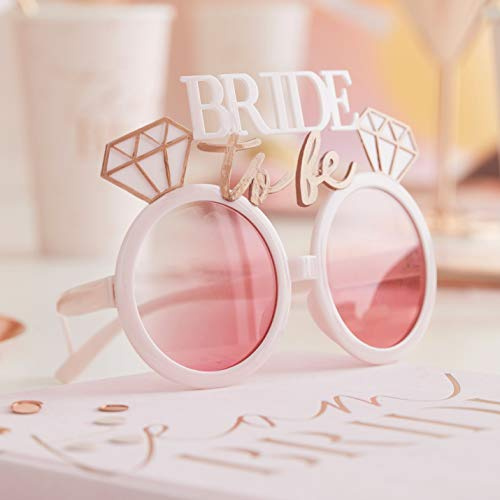 Ginger Ray Sonnenbrille für Junggesellinnenabschied, für die zukünftige Braut, tragbare Sonnenbrille, Hochzeit