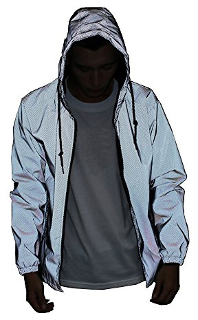NewL Giacca Alta visibilità Riflettente Leggera e Traspirante Adatta a Corsa, Jogging, Ciclismo e Tanto Altro (IT, Testo, XXL, Regular, Regular, Grigio)