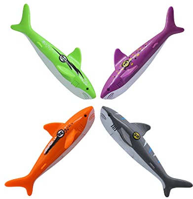 VReder Tauchspielzeug Pool Spielzeug, Tauchtiere für Kinder Tauchringe Tauchtorpedo Schwimmen Schwimmbad Sommerpool Schwimmspielzeug
