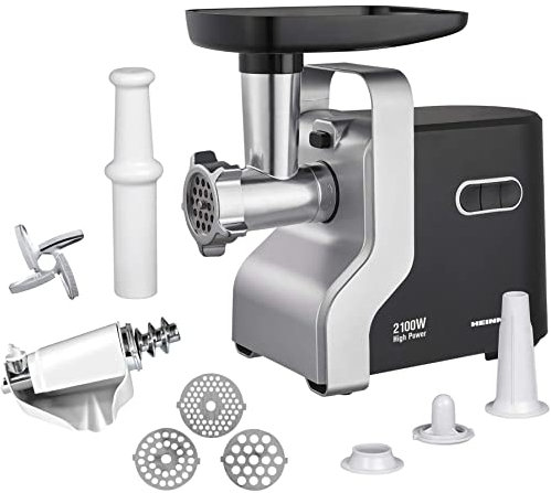 HEINNER MG-2100BKSL - Tritacarne Elettrico, 2100 W, 1,8 kg/min