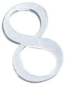 Numero civico galleggiante da 7 cm Lettere Grande porta moderna Alfabeto Casa Numeri esterni Indirizzo Placca Dash Slash Sign (Color : 18, Size : 7cm)
