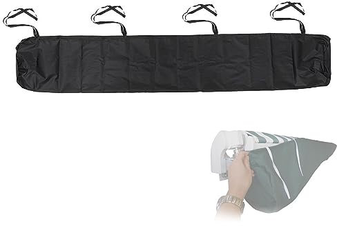 Markisenabdeckung für den Außenbereich, 3 m, Schwarz, Winteraufbewahrung, Ersatzdach für Sonnenschutz und Regenschutz