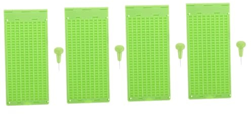 COLLBATH 4sets Scrittura Braille Punteruolo Tavoletta Braille Per Ciechi e Strumento Educativo Per Apprendimento e Portatile