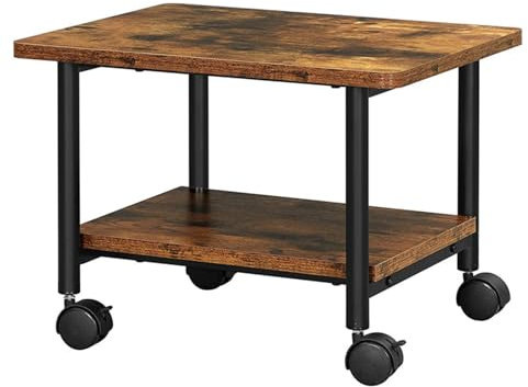 HUFIREHU Soporte De Impresora Almacenamiento para Impresoras Mesa para Impresora con Ruedas Soporte De Impresora De Escritorio Soporte para Impresora con Ruedas Carro De Impresora De Escritorio