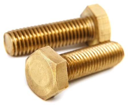M4 M5 M6 M8 M10 M12 M14 M16 M20 Messing-Sechskant-Maschinenschrauben Kupferschrauben Sechskantschrauben, M4 (20pcs)