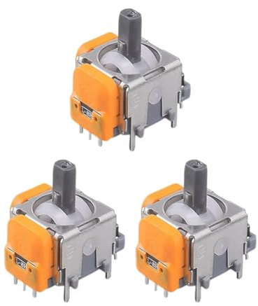 GIWFBQTR Lot de 3 Modules de Joystick Analogique 3D pour Contrôleur Électromagnétique Hall, Accessoires de Capteur de Joystick de Pouce