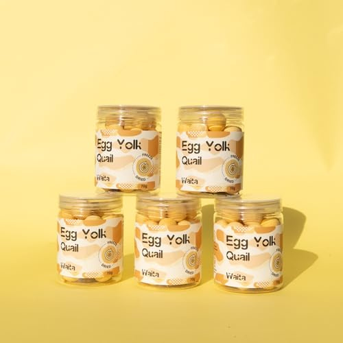 Freeze-Dried Quail Egg Yolk Famliy Pack 70g*5Can Cat Treat Waita Cat Treats Pets Dog Treats Natural Fresh Healthy Food