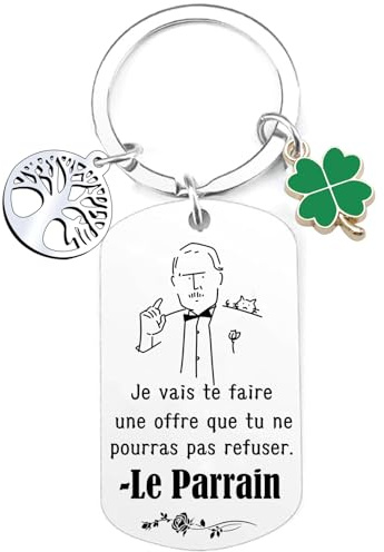 MNBVBV Cadeau Parrain Porte clef Cadeau Anniversaire Parrain Noel cadeau parrain bapteme,anniversaire demande,personnalisé porte clef décapsuleur parrain (2)