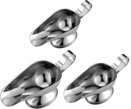 STOBAZA 3pcs Stainless Steel Sauce Boats for Seasoning Dipping Bowls Soy Sauce Bowls Household Kitchen Use Safe