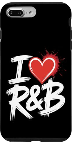I Love R&B Bold Grunge Heart Case for iPhone 7 Plus/8 Plus