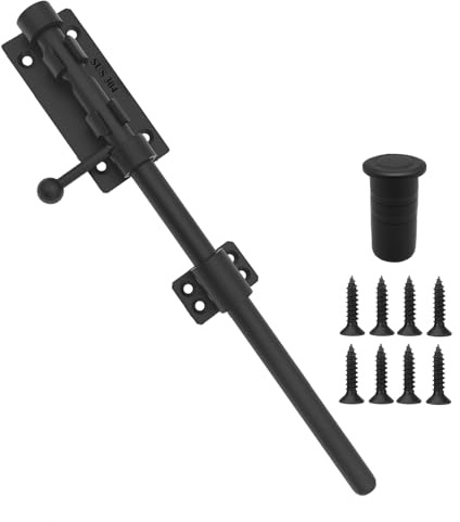 Verstärkter Torriegel 304 Edelstahl Riegelbolzen Rostfreier Außentürverschluss & robuster Einhand-Riegel mit einfacher Montage, Sicherheits-Torbeschlag für Einfahrtstore Gartenzäune und Außentore