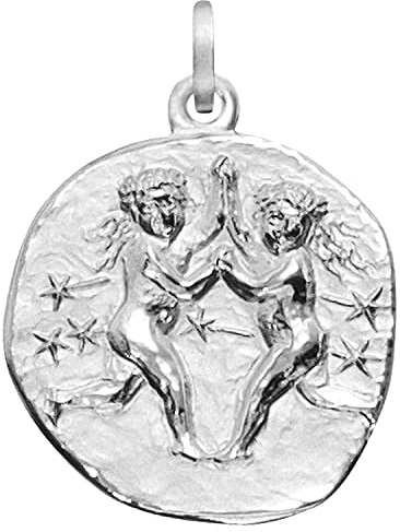 trendor Sternzeichen Zwilling 925 Silber 20 mm 08453-06 | Anhänger Tierkreiszeichen für Damen, Herren und Kinder,