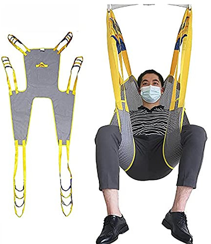 Samnuerly Imbracatura per Sollevamento Toilette, Rete Imbracatura per Sollevamento paziente, Sollevatore per Vasca da Bagno per pazienti Imbracatura per Gambe Divise per disabili