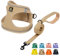 BELLA & PAL Hundegeschirr Kleine Hunde mit Leine, Step-in Geschirr aus Air Mesh, Anti Zug Reflektierend Atmungsaktiv Brustgeschirr, Welpengeschirr für Kleine Hunde, Katzengeschirr, Khaki, XS