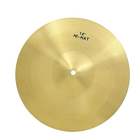 14 Pulgadas Cymbal Brass HI-Hat Percusión Instrumentos Partes Accesorios Hi-Hat Drum Cymbals Kit Platillos para Principiantes