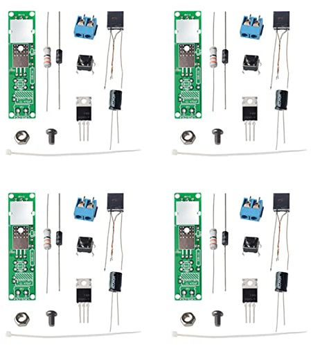 liovitor 4X DC3-5V Kit fai da te generatore ad alta tensione accenditore kit per fai da te suite di produzione elettronica