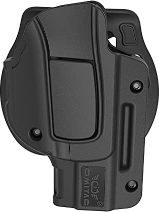 Glock19 Fondina per Pagaia OWB per Glock 19 23 32 Gen 1-5, Militare di Ritenzione per Pistola Tattica in Polimero, Mano Destra, Antolock Rilasciato / Dito Indice