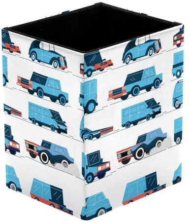 VAPOKF Stiftehalter für den Schreibtisch, blau, Auto, LKW, Drucke, Stifthalter, Stiftehalter, Make-up-Pinsel, Aufbewahrung, Schreibtischbedarf, Organizer für Heimbüro