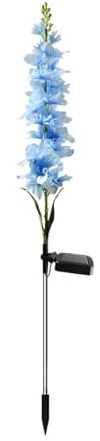 Luz LED Solar For Jardín, Luz De Flores De Jacinto, Luz Nocturna Alimentada Por Energía Solar For El Hogar, Patio, Césped, Decoración De Camino, Lámpara De Lirio De Orquídea, 1 Ud. ( Color : Hyacinth