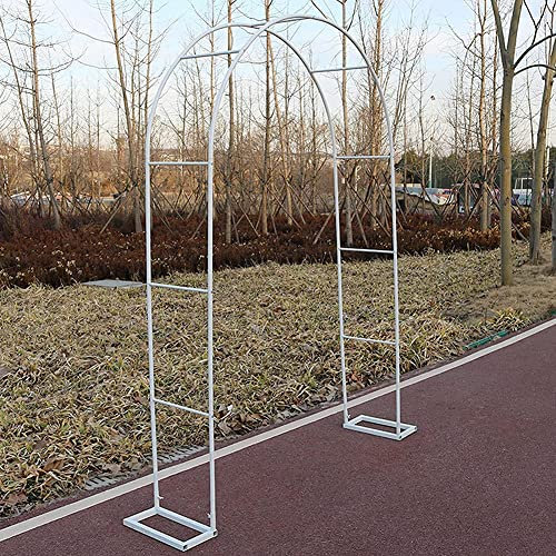 sjdoPulse Arche De Jardin, Tonnelle À Roses en Métal, Cadre D'Arches De Fleurs, Jardin D'Arche Extérieur pour Roses Et Plantes Grimpantes, Mariage, Anniversaire, Fête d'anniversaire,Blanc,W3.5M*H2.2M