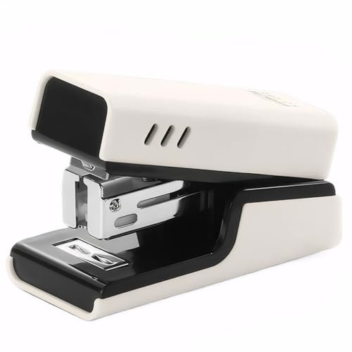 Premium Bürotacker Heftgerät – Ergonomisches Design, Inkl. Heftklammern，Ideal Für Büro und Schule - Von HSYTEK (Weiß)