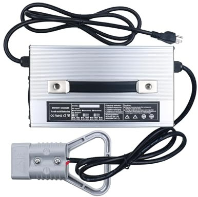 WLEJSL Chargeur de Batterie Intelligent 1500 W, Haute Puissance, avec Prise Anderson 50 A/120 A/175 A/350 A, pour Chariots Élévateurs et Bateaux Électriques,24v40a,50A