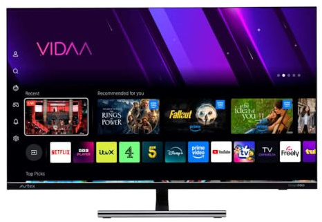 Avtex AV32TS SmartPro 32 Freely TV – Portable Full HD LED Smart TV with Freeview HD, Satellite Tuners, Wi-Fi, 12V/24V DC & AC Power – For Caravan, Motorhome, Boat, Home