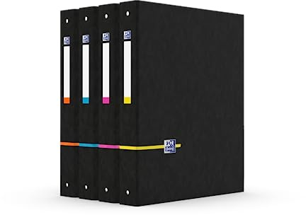 Oxford activefile 4-ringpärm A4 40 mm ryggrad, ett stycke slumpmässigt (blandade) färger